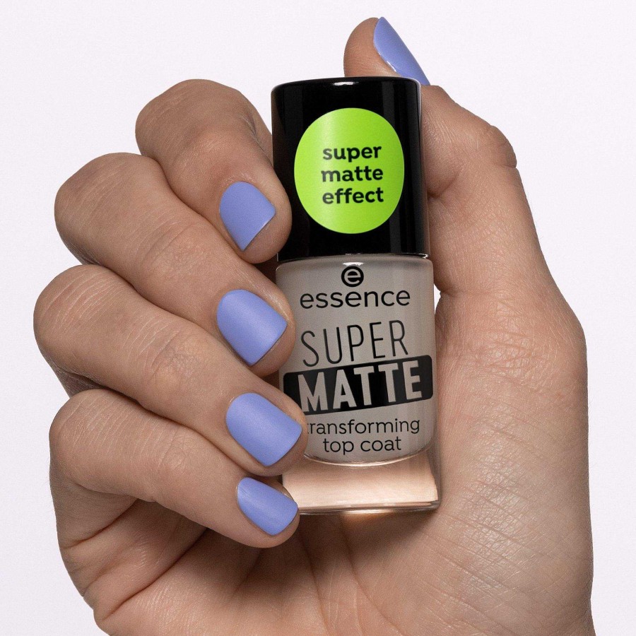 ESSENCE Super Matte Transforming Top Coat Top Coat Et Base Coat