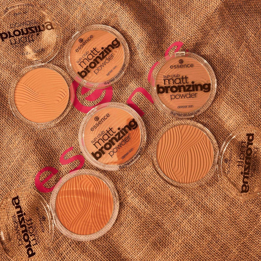 ESSENCE Sun Club Matt Bronzing Powder Poudre Bronzante Mate Natural Poudre