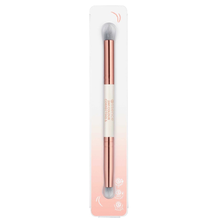 ESSENCE 2In1 Colour Correcting & Contouring Brush Pinceau Correcteur Et Contouring 2En1 Pinceaux Et Outils